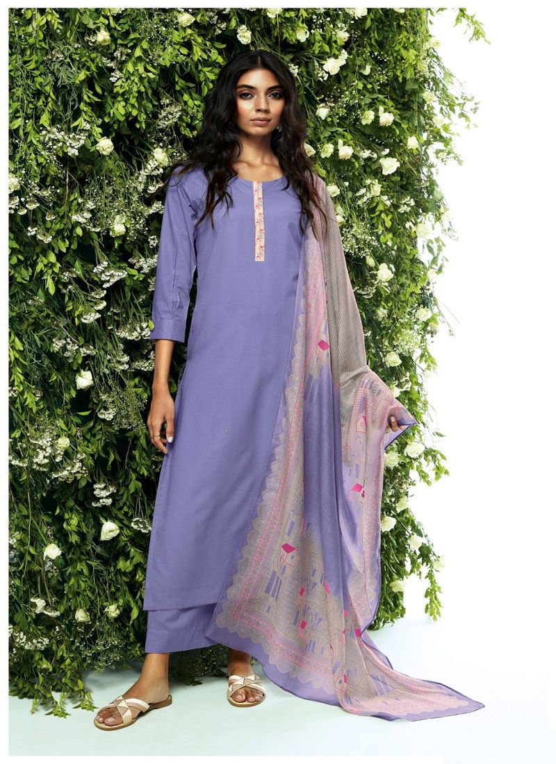 Heny S0962 By Ganga Printed Cotton Salwar Suits Catalog
